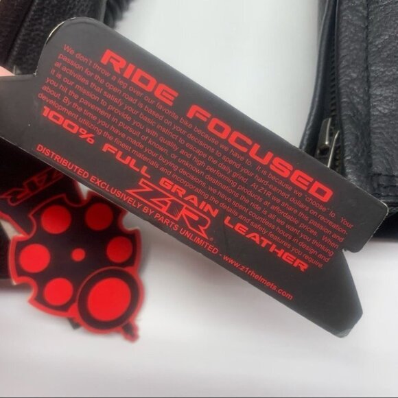 ❤️ NWT Z-1R 243 Leather Moto Jacket Black Zip Out Liner Motorcycle - Picture 4 of 16